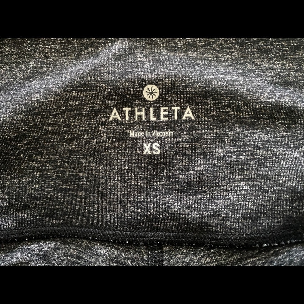 𝅺athleta Dark Gray Leggings w/ 2 Pockets Women XS Comfy! - Picture 5 of 7